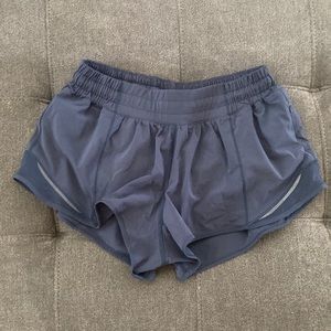 Lululemon hotty hot low rise shorts.